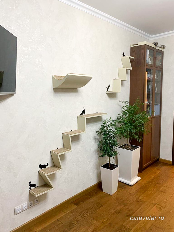 Лестница настенная для кошек (67 фото)
